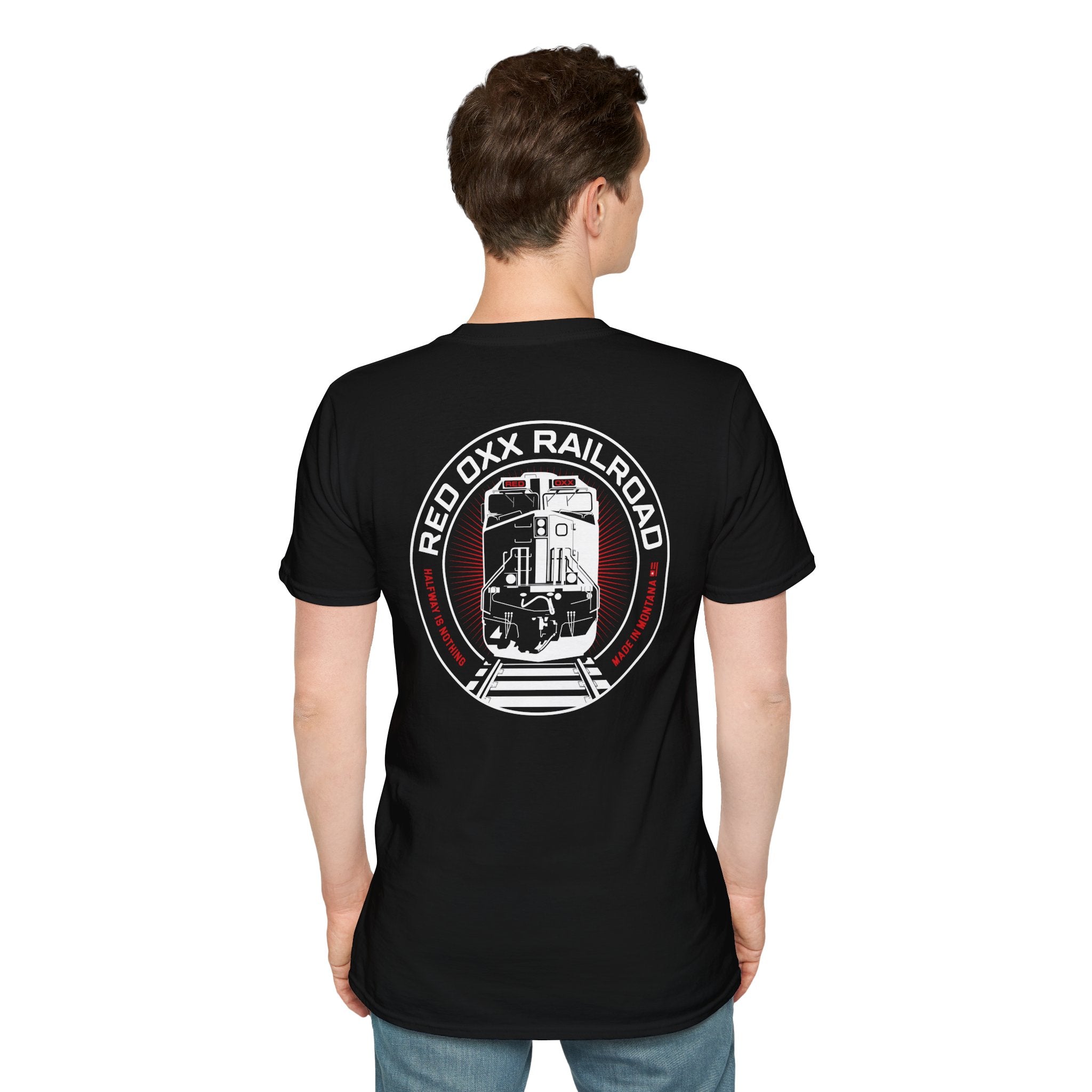 Red Oxx Railroad Locomotive-Shirt