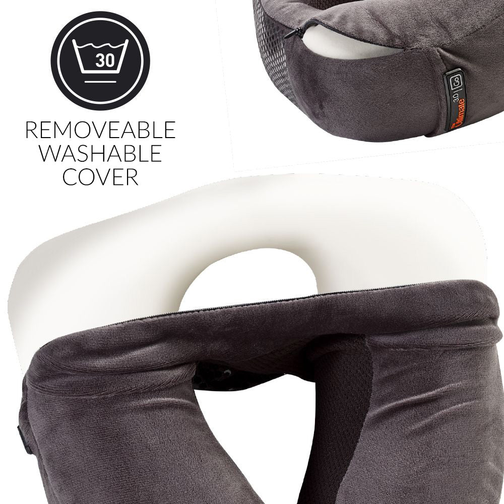 Removable washable cover.