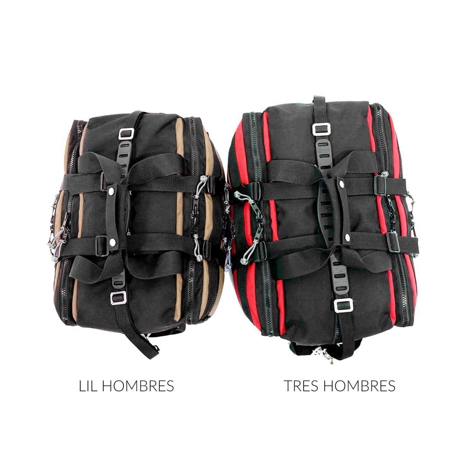 Comparison top view Lil Hombres on left and Tres Hombres on Right.