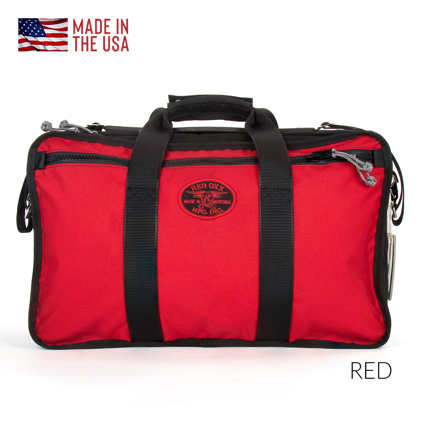 Airboss Carry on Duffel Bag in Red
