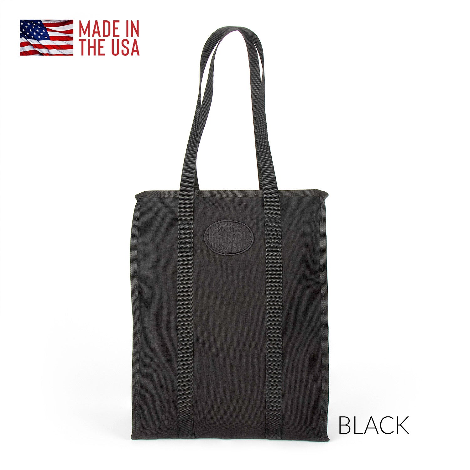 Market tote in Black - Farmer's Market Nylon tote bag