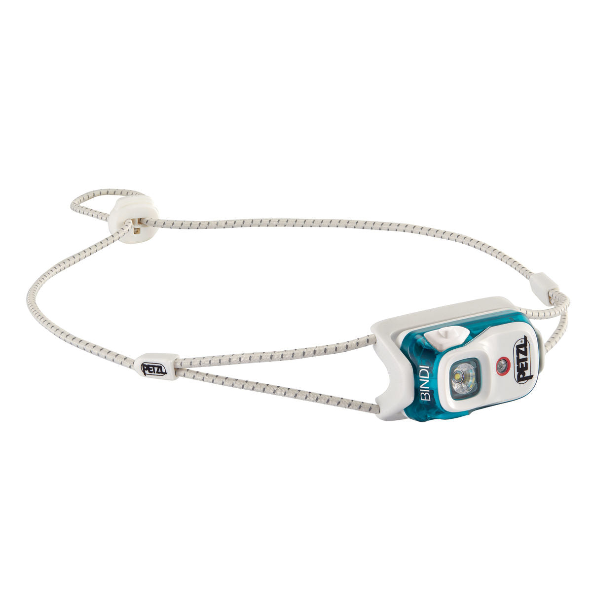 Petzl BINDI Headlamp - Compact Rechargeable headlamp (Teal / White)
