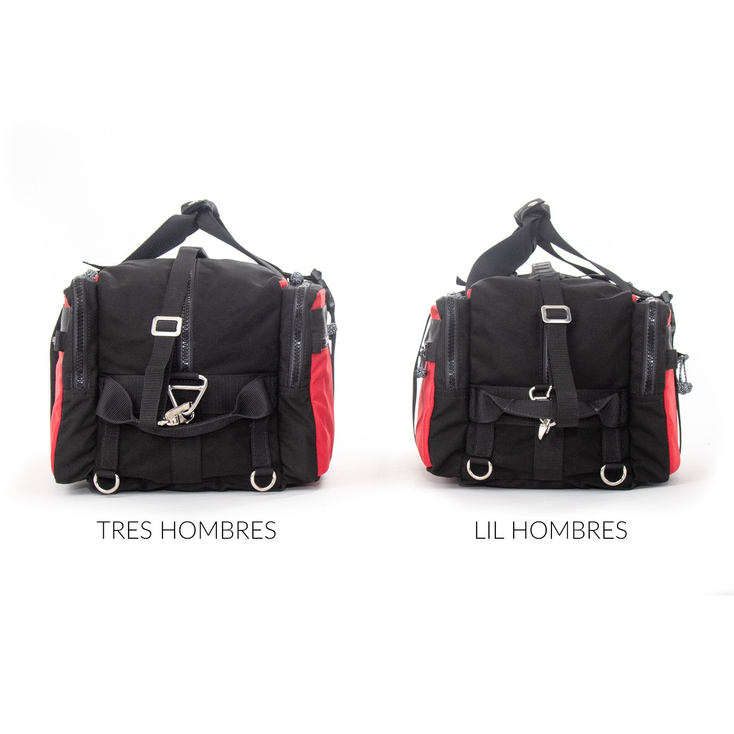 Tres Hombres on left Lil Hombre on right compared.