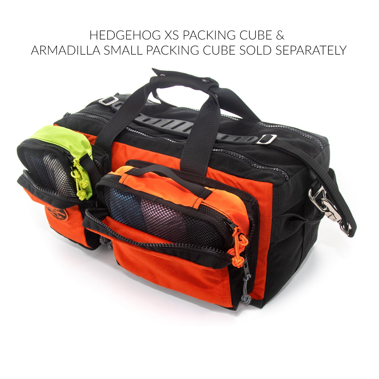 Hedgehog XS packing cube & Armadilla small packing cube sold separately.