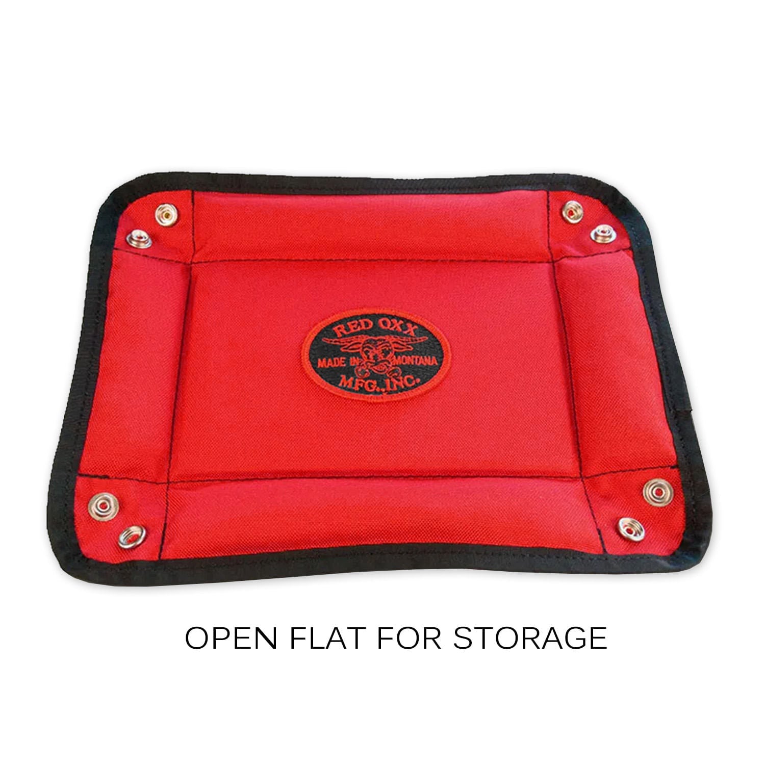 Open flat for storage