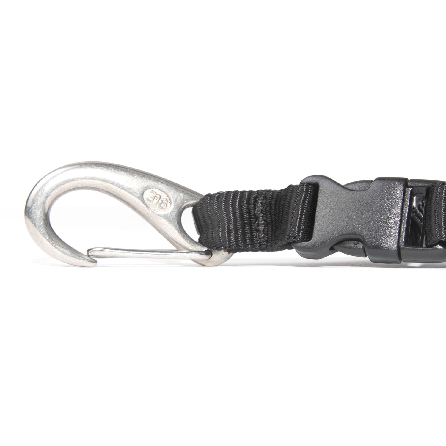 Detail of stainless steel clip
