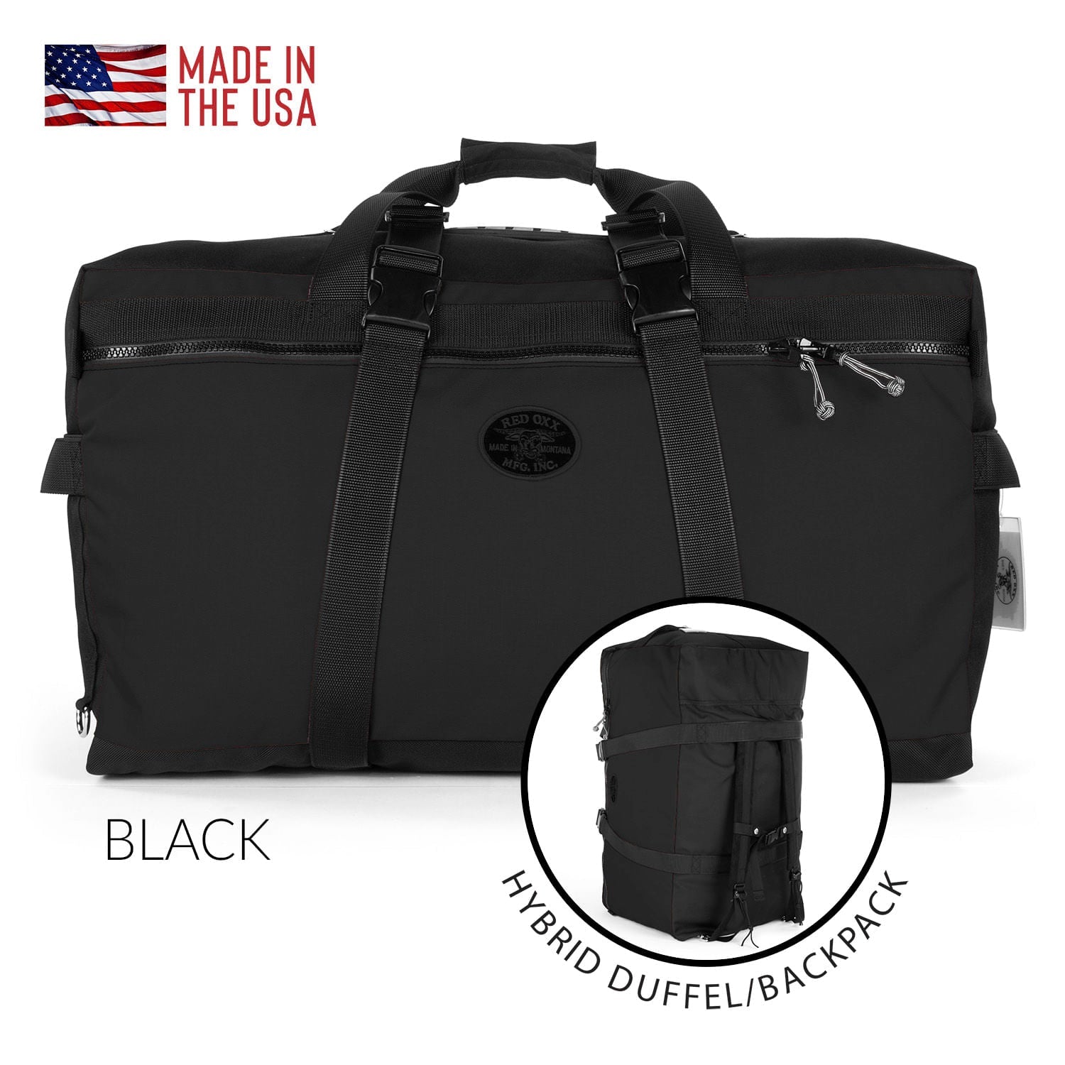 Big Oxx expedition duffel. thirty inches Long x sixteen inches wide x sixteen inches high.