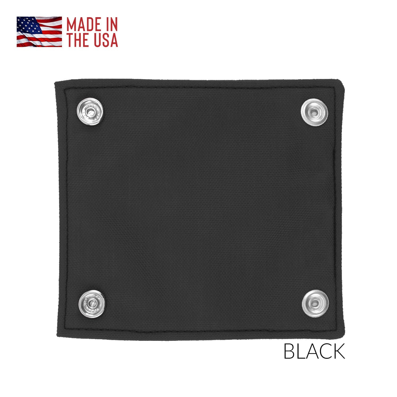 Interior view of the handle wrap.  Black