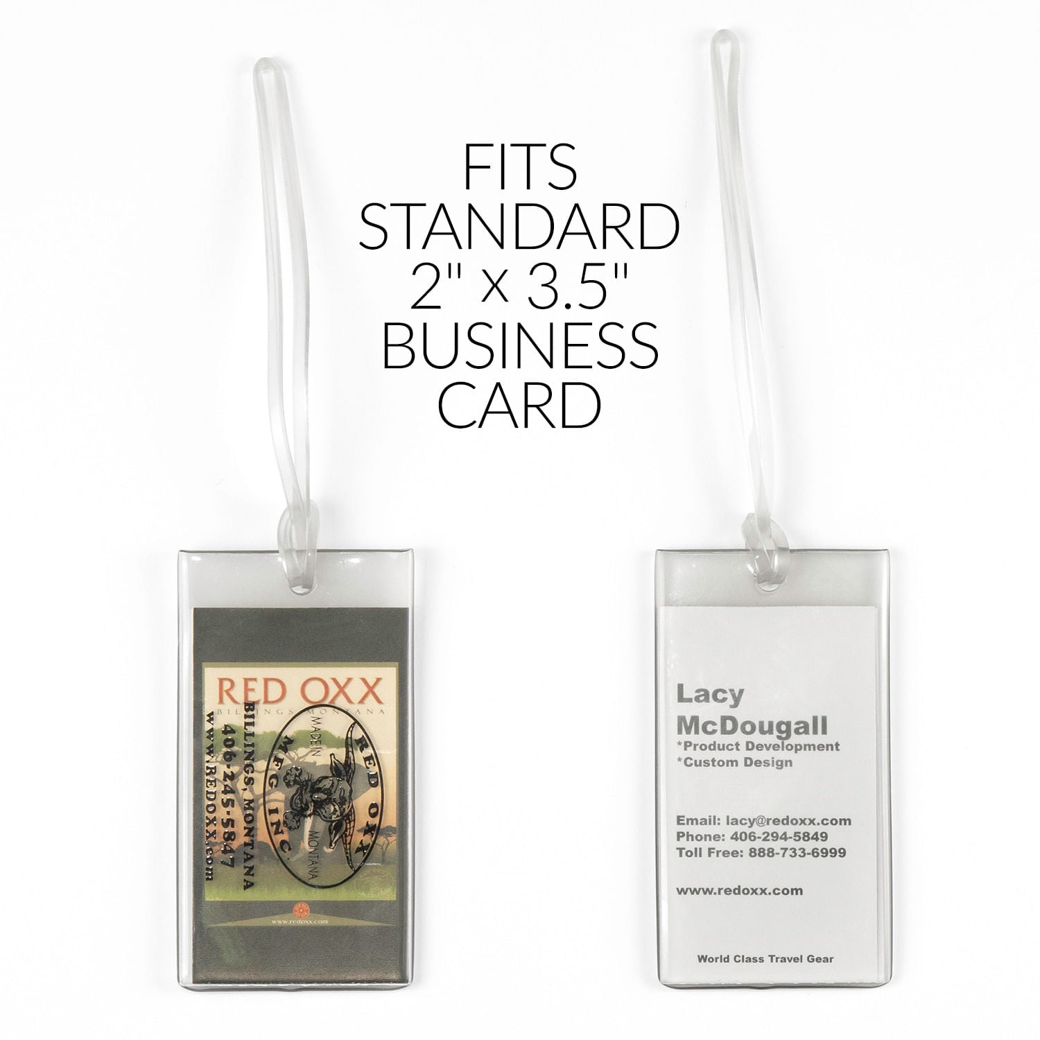 Luggage tag with Business Card 