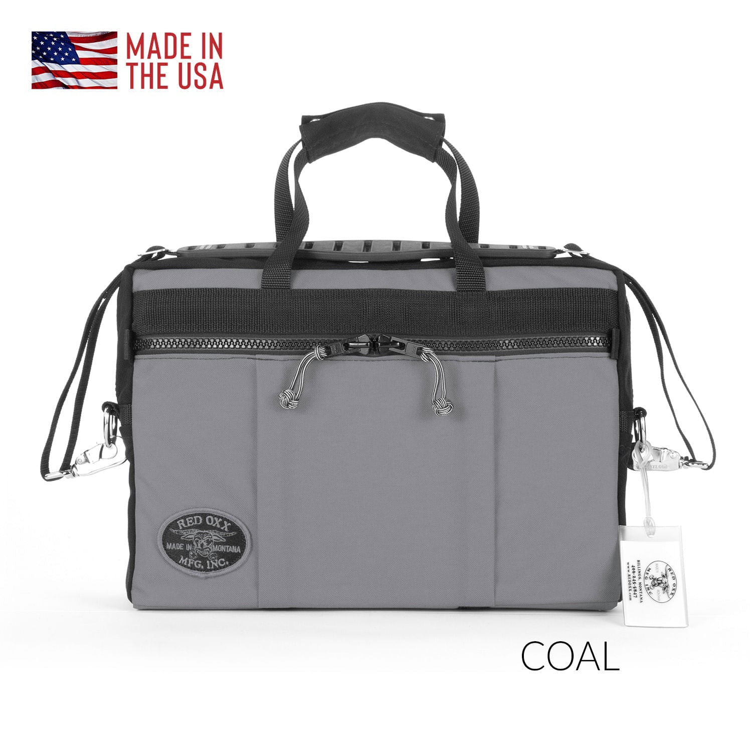 CPA briefcase padded in Coal.
