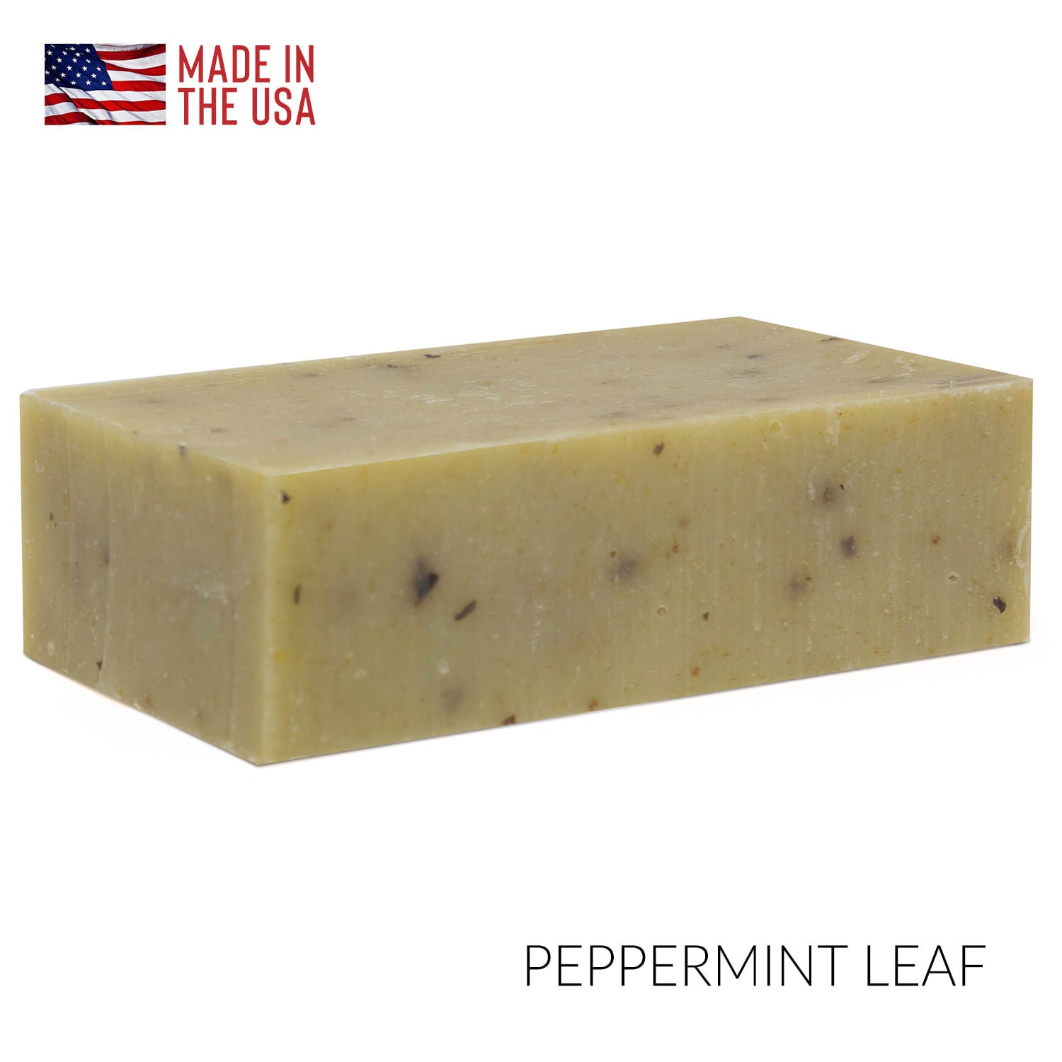 Peppermint leaf bar soap.