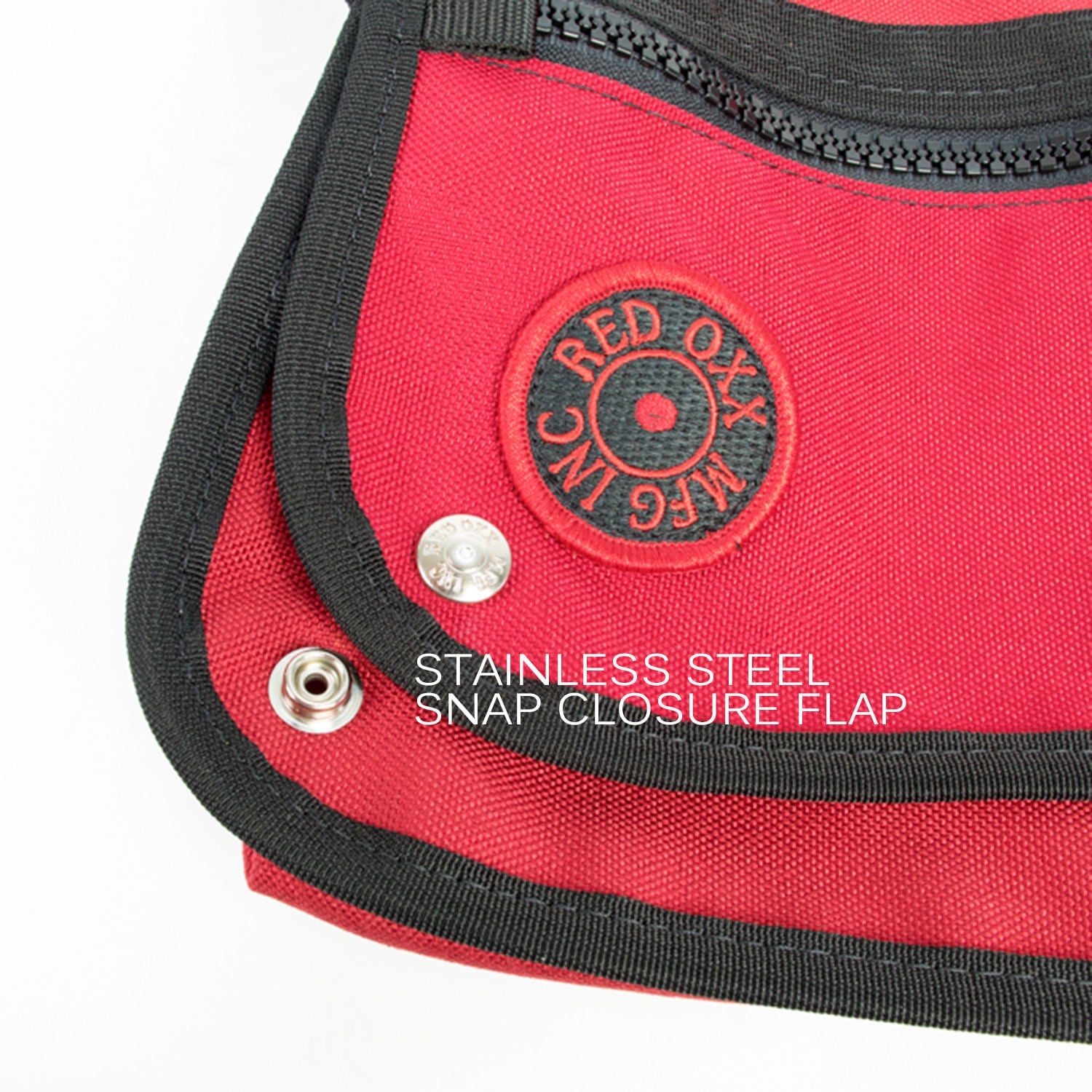 Red Oxx Chica Chico mini messenger purse stainless steel snap closure