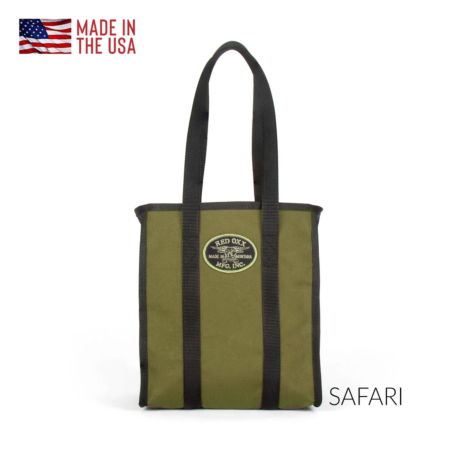 Safari Green Small Nylon Tote Bag
