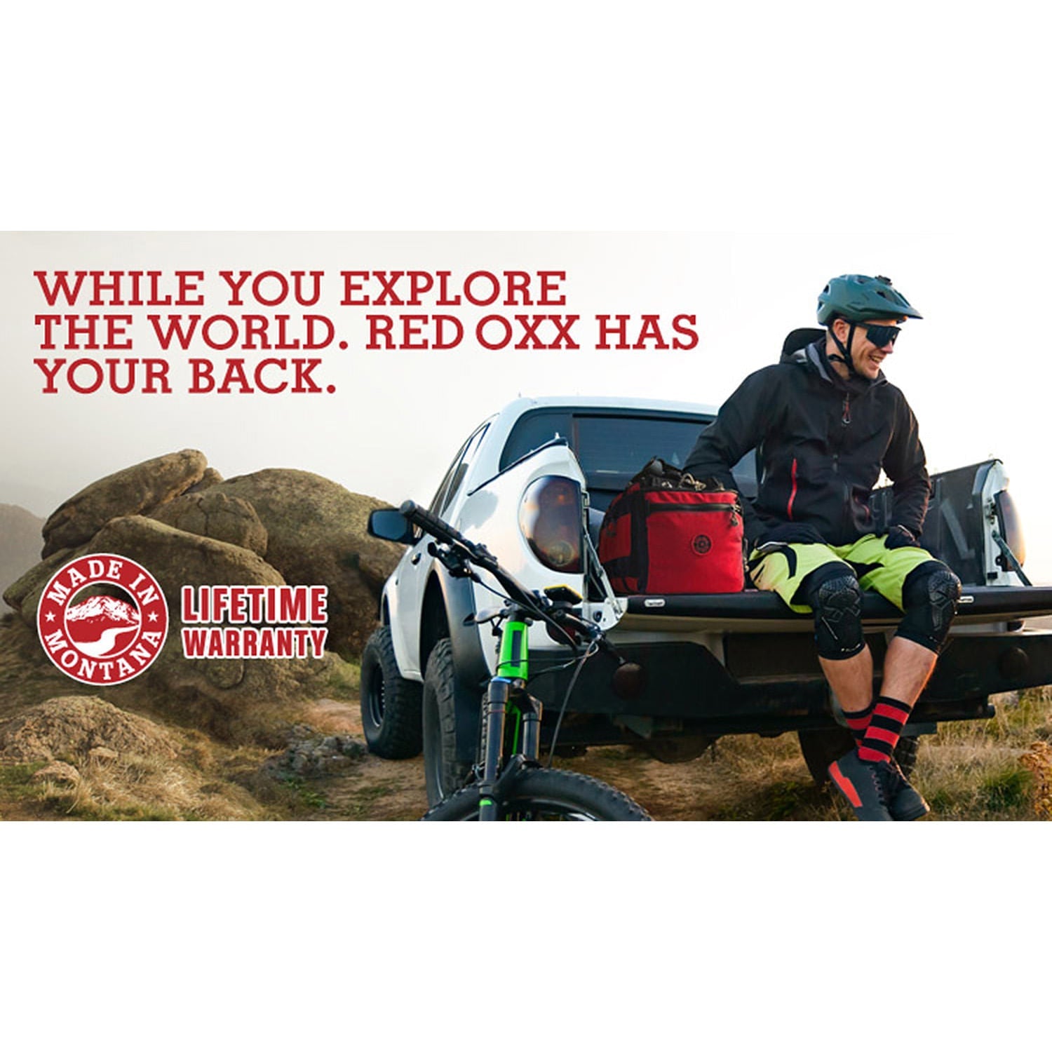 While you explore the World. Red Oxx has your back.  Lifetime warranty made in Montana. 