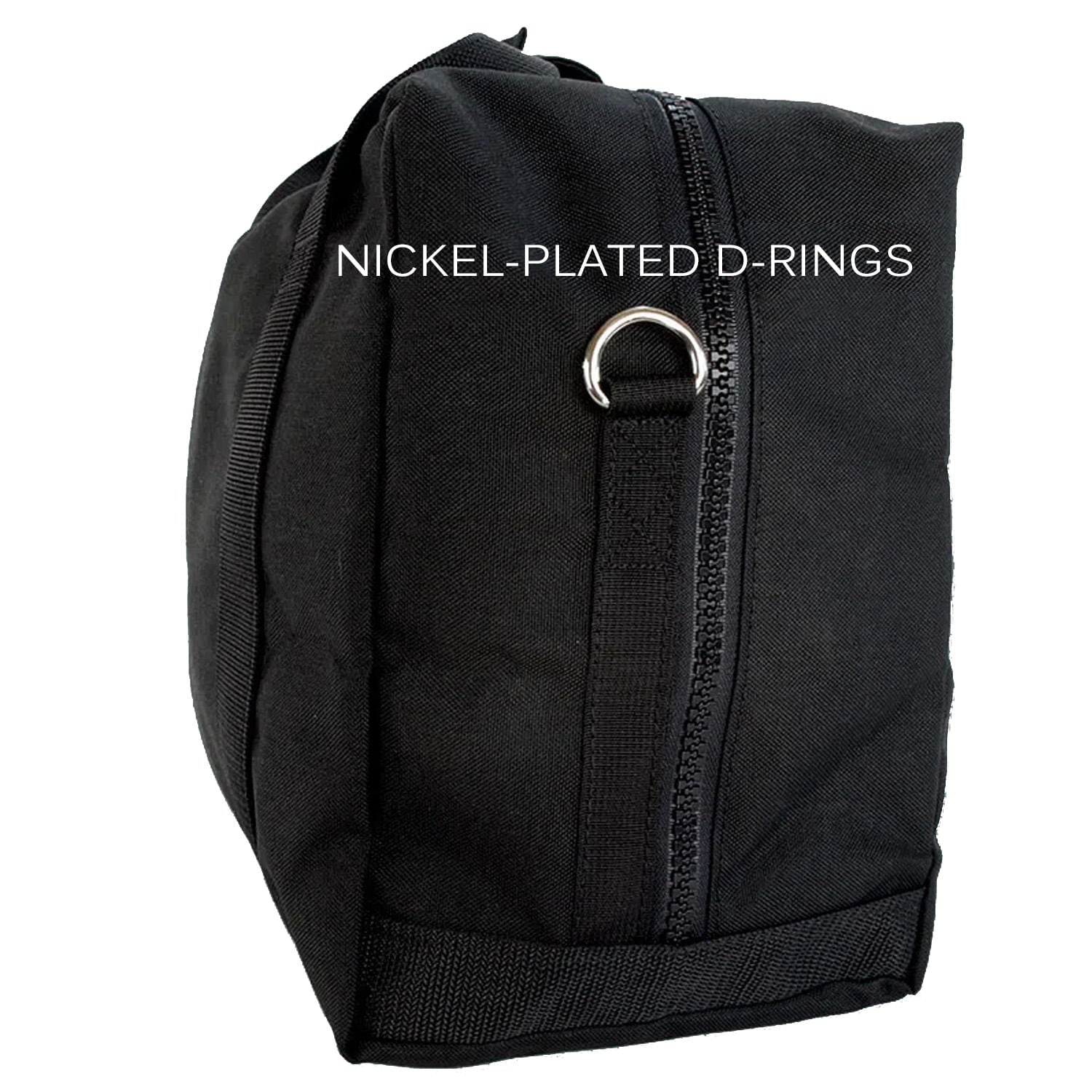 Aviator kit bag with Nickel plated D rings 