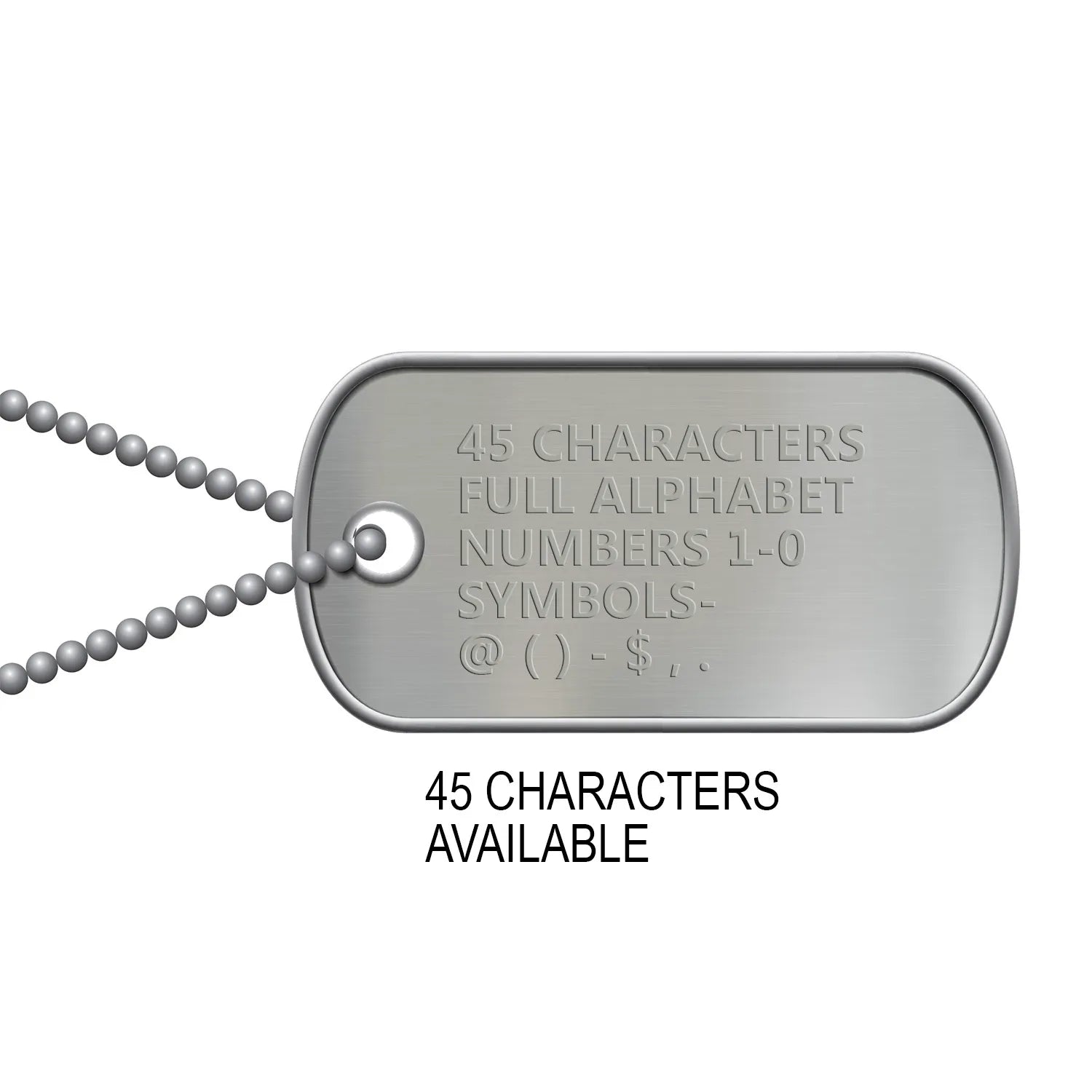 45 Characters available