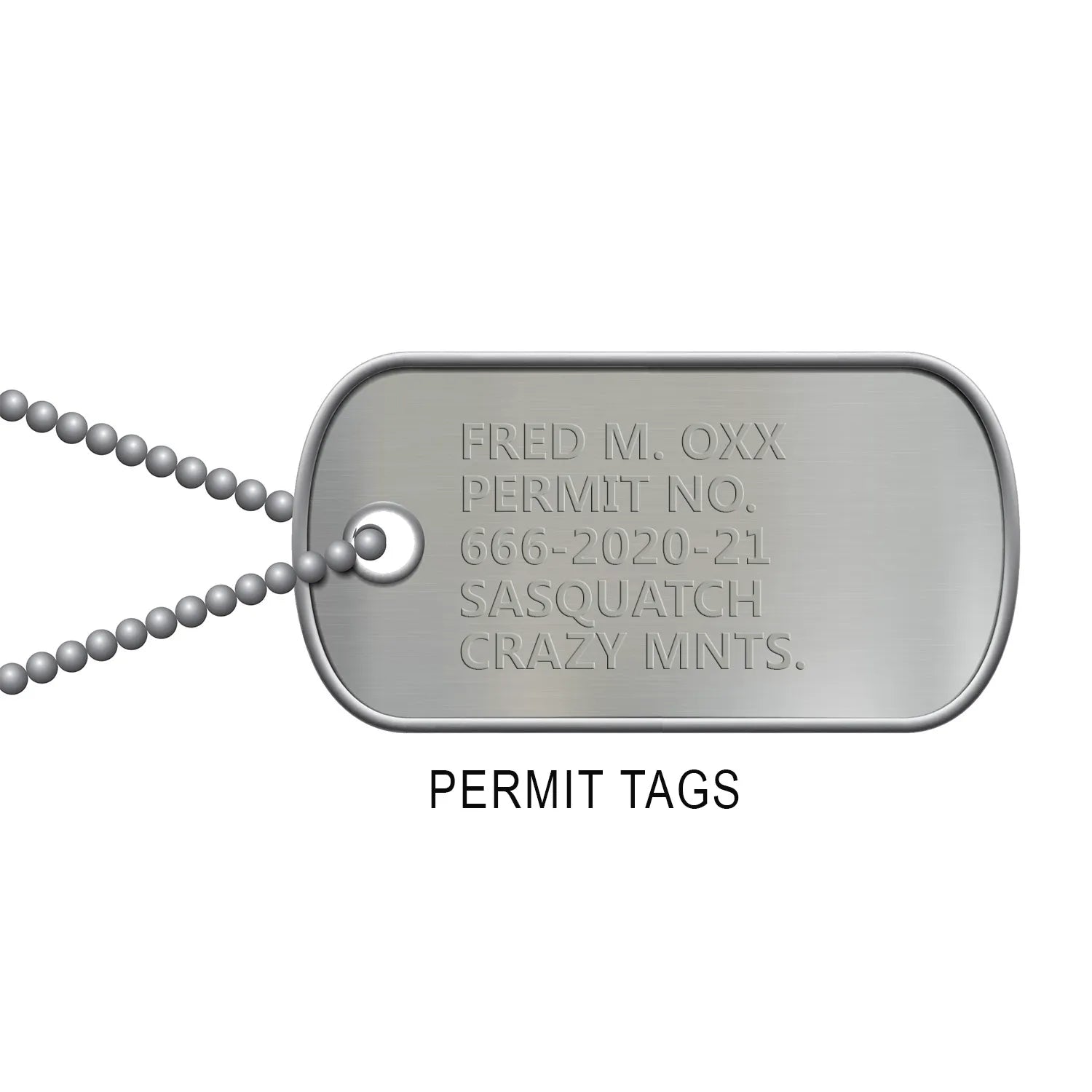 Dog Tags Genuine Military Issue Stainless Steel Personalized