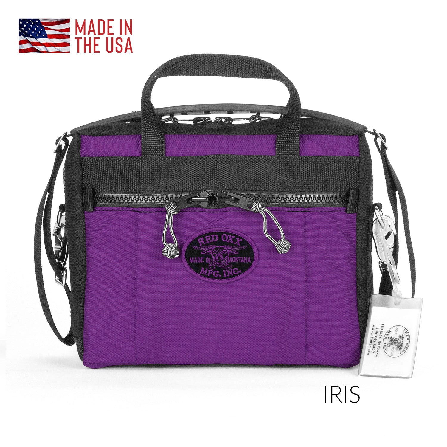 Small EDC bag, nylon tablet briefcase. Color Iris