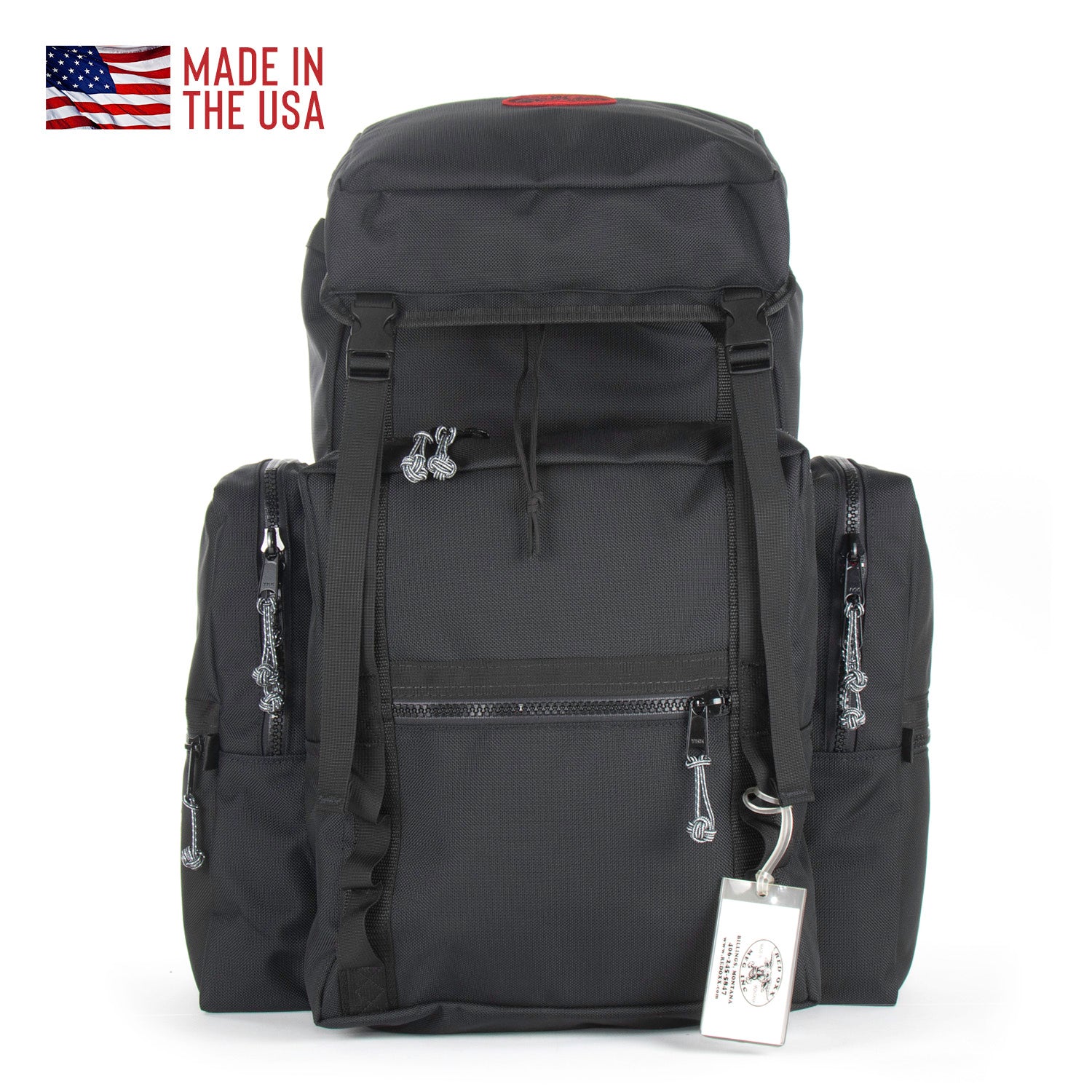 Rail King Rucksack front view. Railroad Backpack.