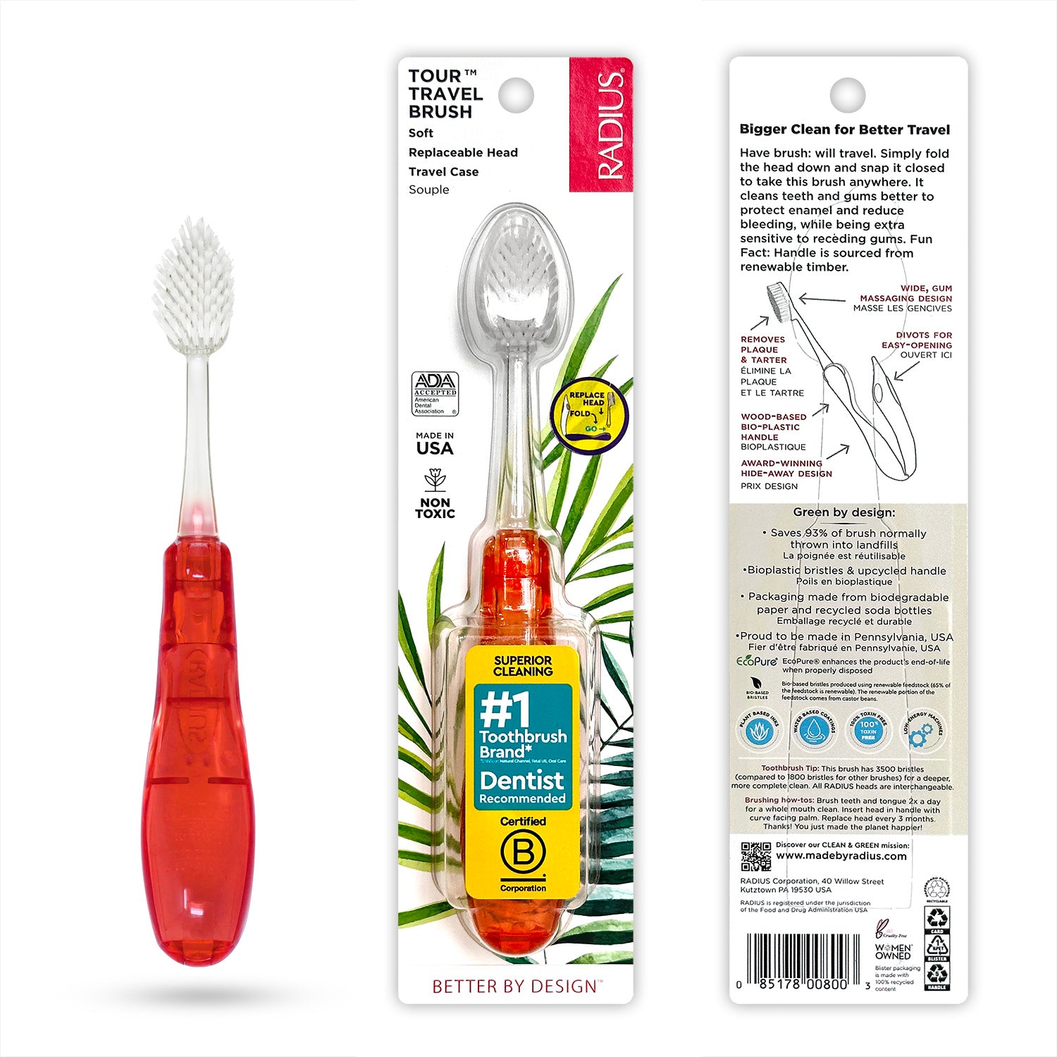 Tour™ Travel ToothBrush