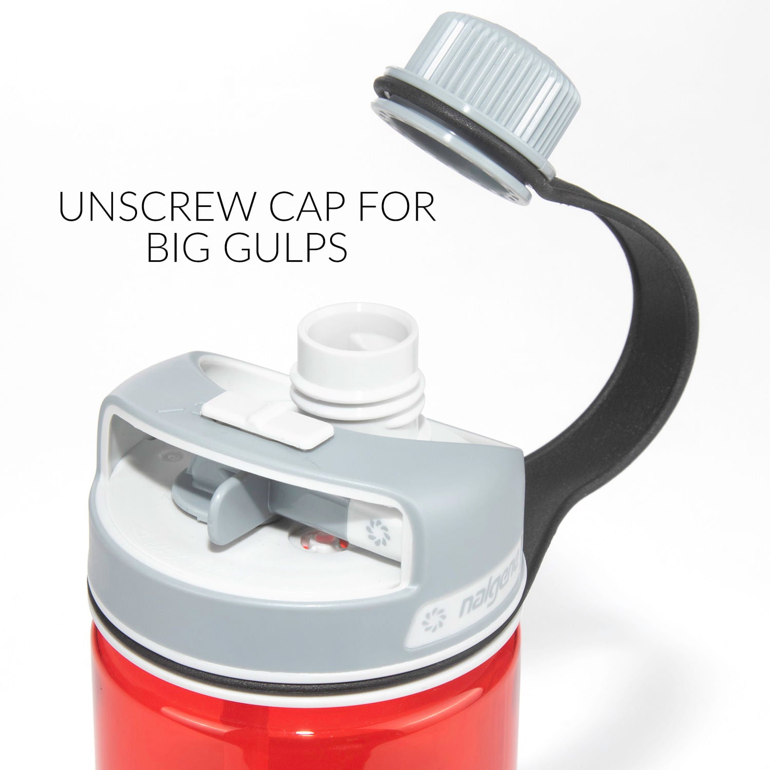 Unscrew cap for big gulps