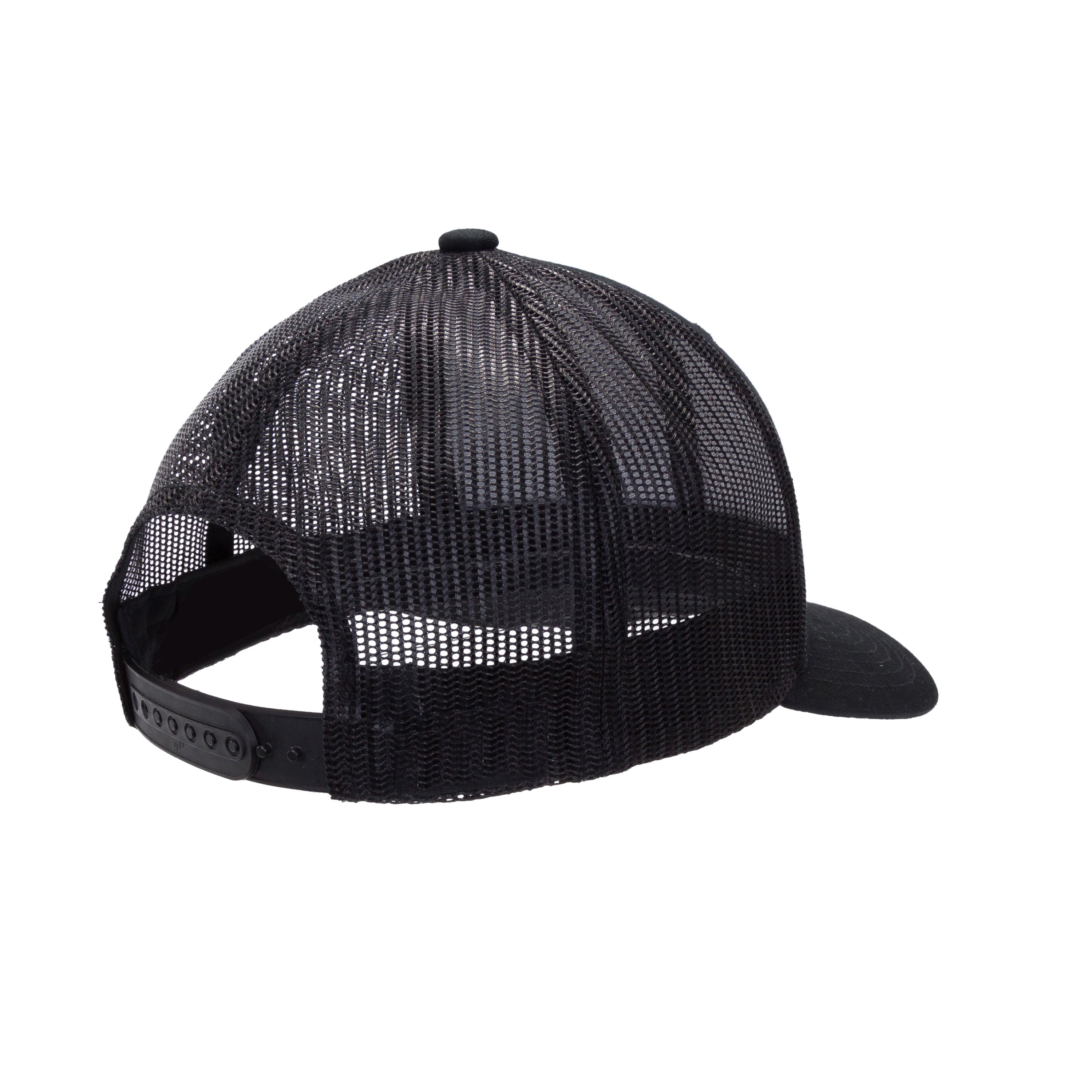 Mesh back of trucker hat. 