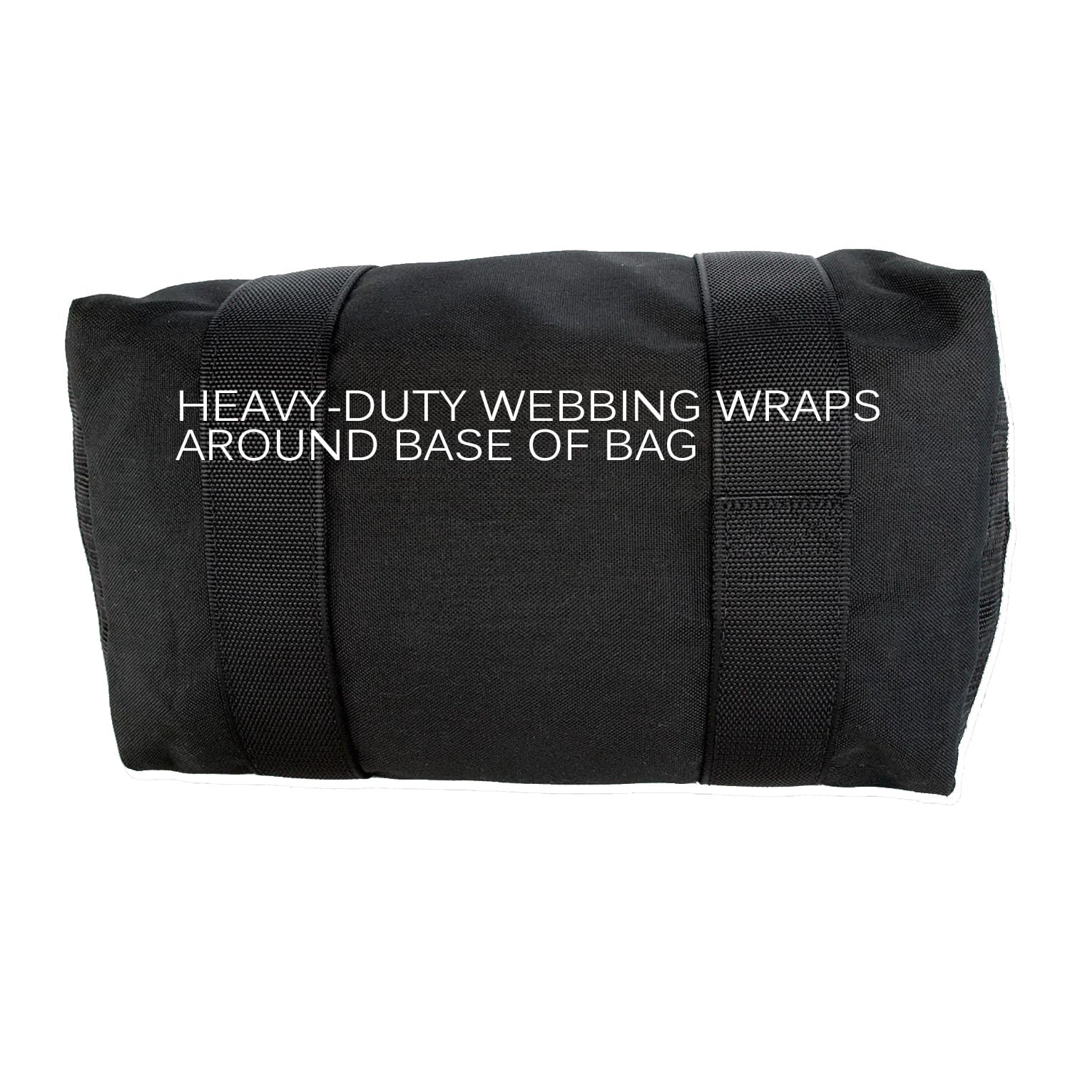 Medium aviator kit bag handles wraps around base of bag. 