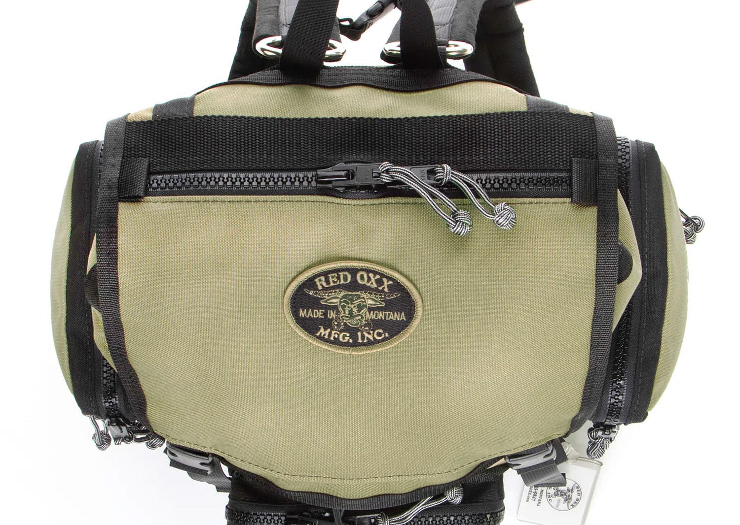 Top view of the C ruck zippered flap pocket.